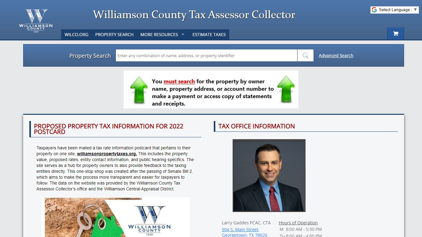 Property Search - Williamson County, Texas